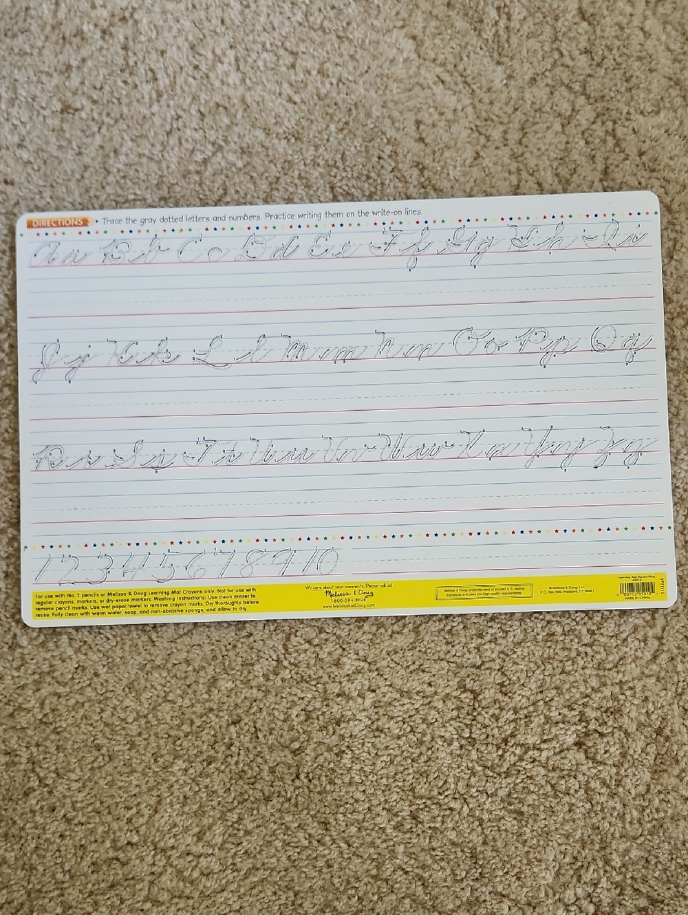 Set Of 4 Melissa And Doug Learning Mats - Picture 7 of 11